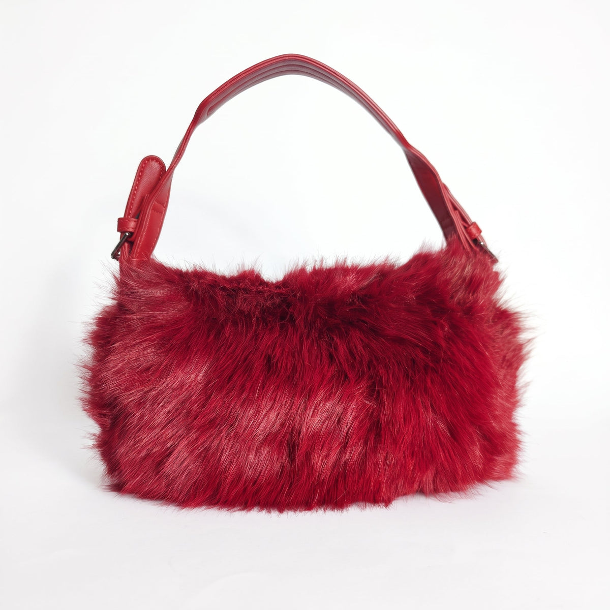 Borsa a Mano in Pelliccia Rossa - Stile Donna - Catania
