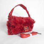 Borsa a Mano in Pelliccia Rossa - Stile Donna - Catania