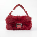 Borsa a Mano in Pelliccia Rossa - Stile Donna - Catania