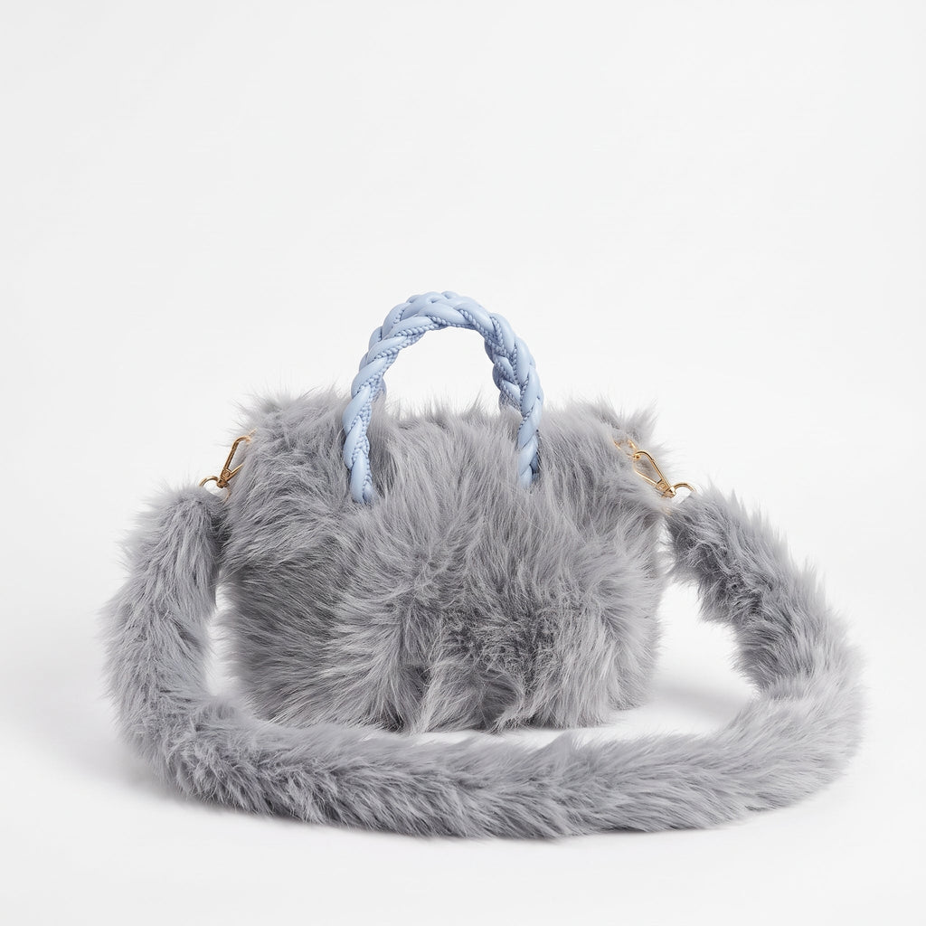 Borsa a Mano in Pelliccia Sintetica - Stile Donna - Catania