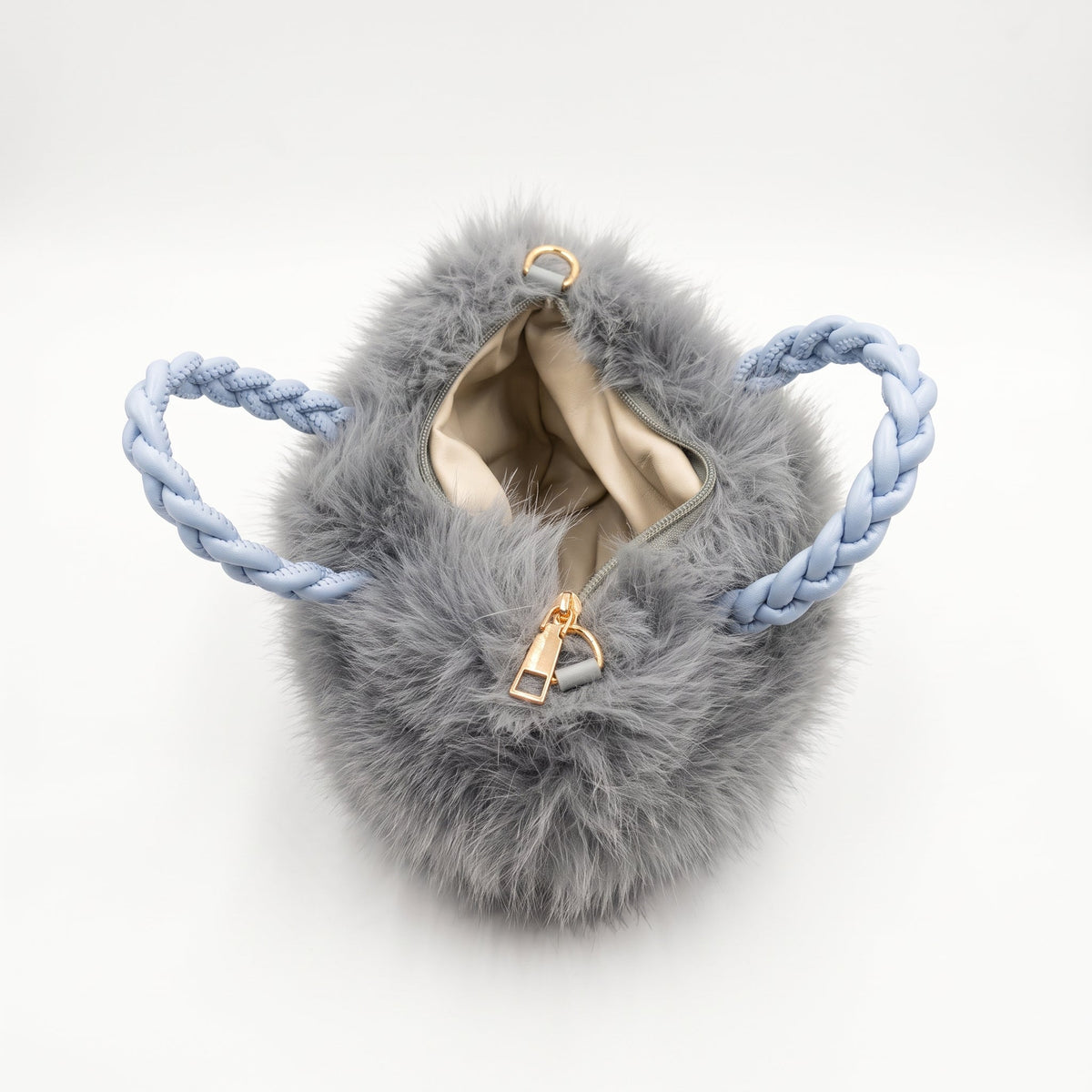 Borsa a Mano in Pelliccia Sintetica - Stile Donna - Catania