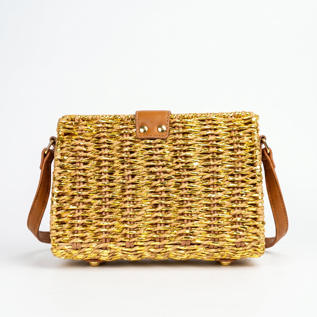 Stile Donna Bags - Bolso de Mano en Paja Natural