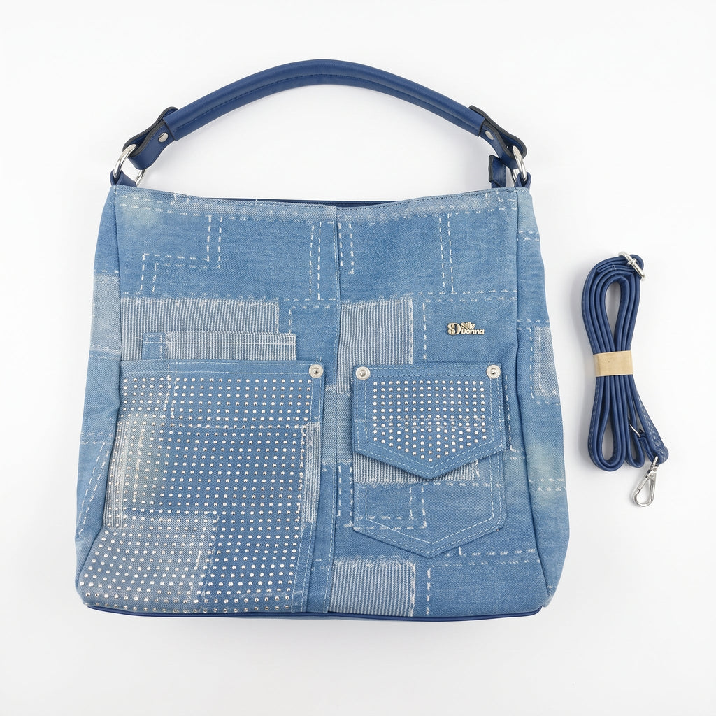 Borsa a Spalla in Denim Urban Edge - Stile Donna - Catania