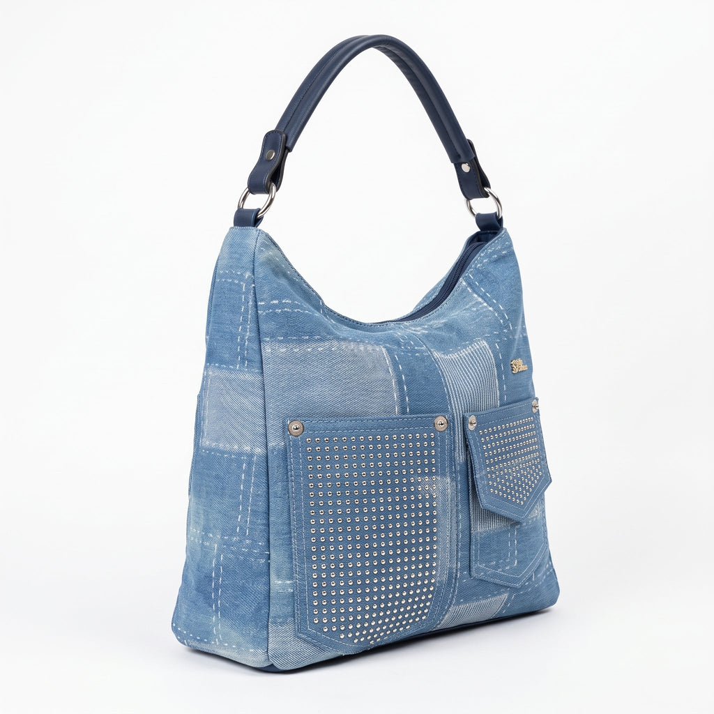 Borsa a Spalla in Denim Urban Edge - Stile Donna - Catania