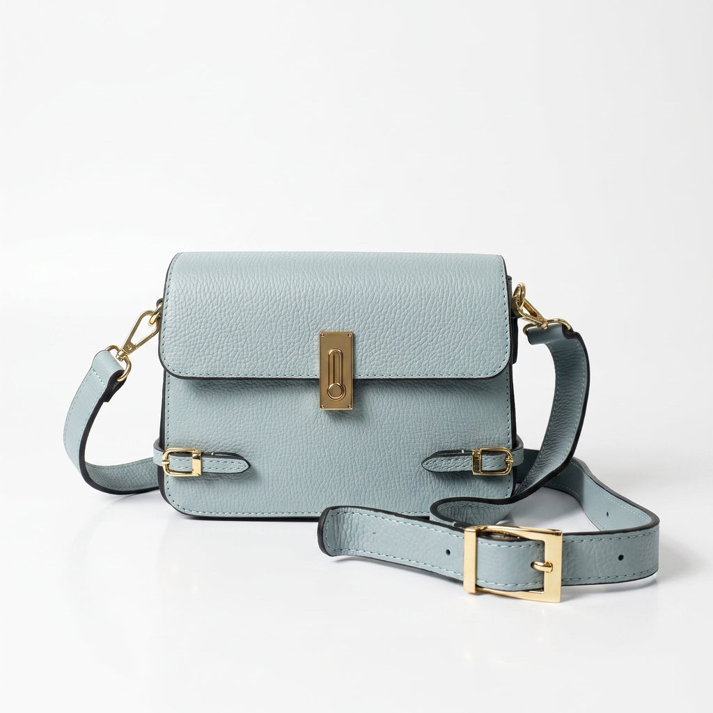 Borsa a Tracolla Buckle Up in Vera Pelle Regolabile - Stile Donna Bags