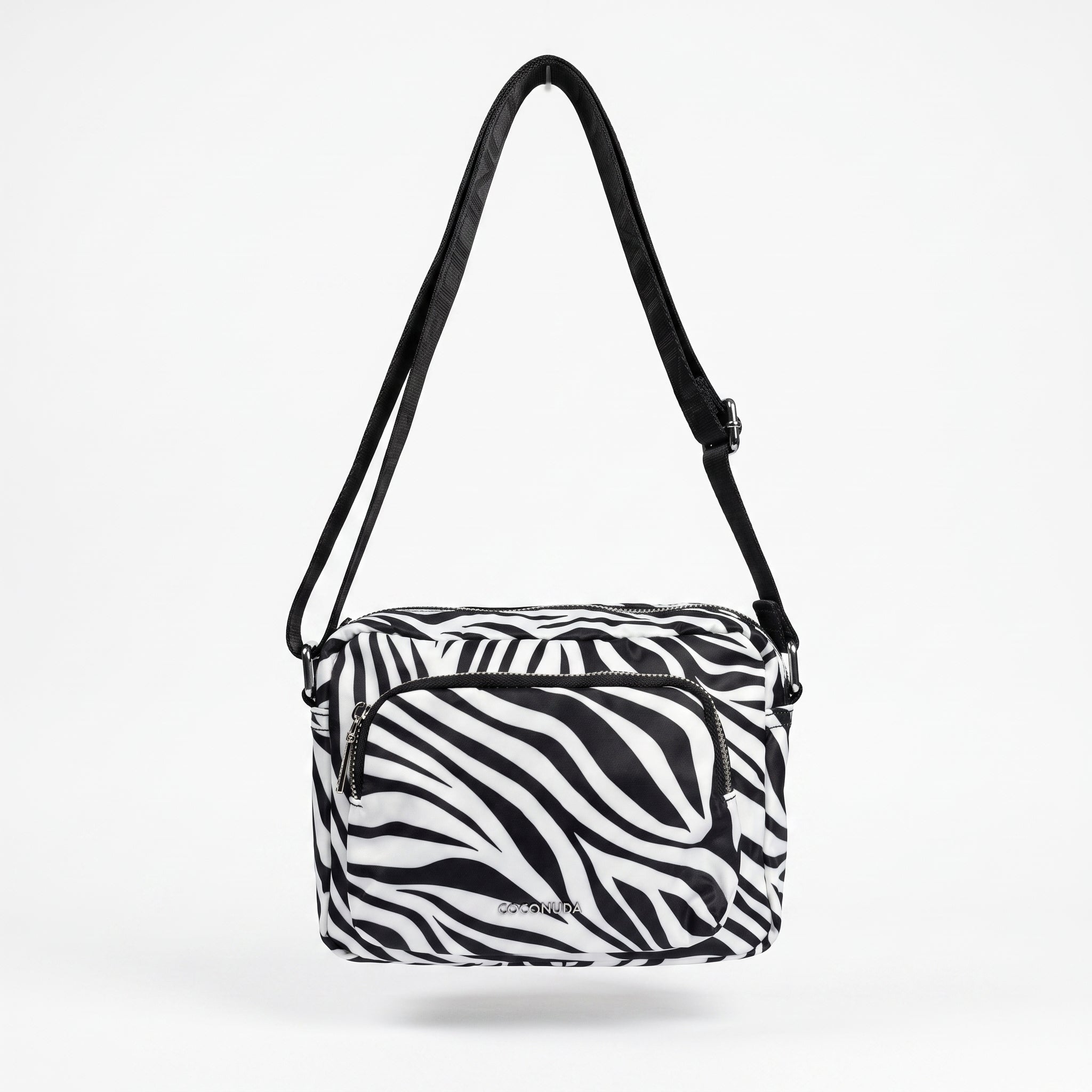 Borsa Coconuda Zebrata in Nylon con Stampa Animalier - Stile Donna Bags