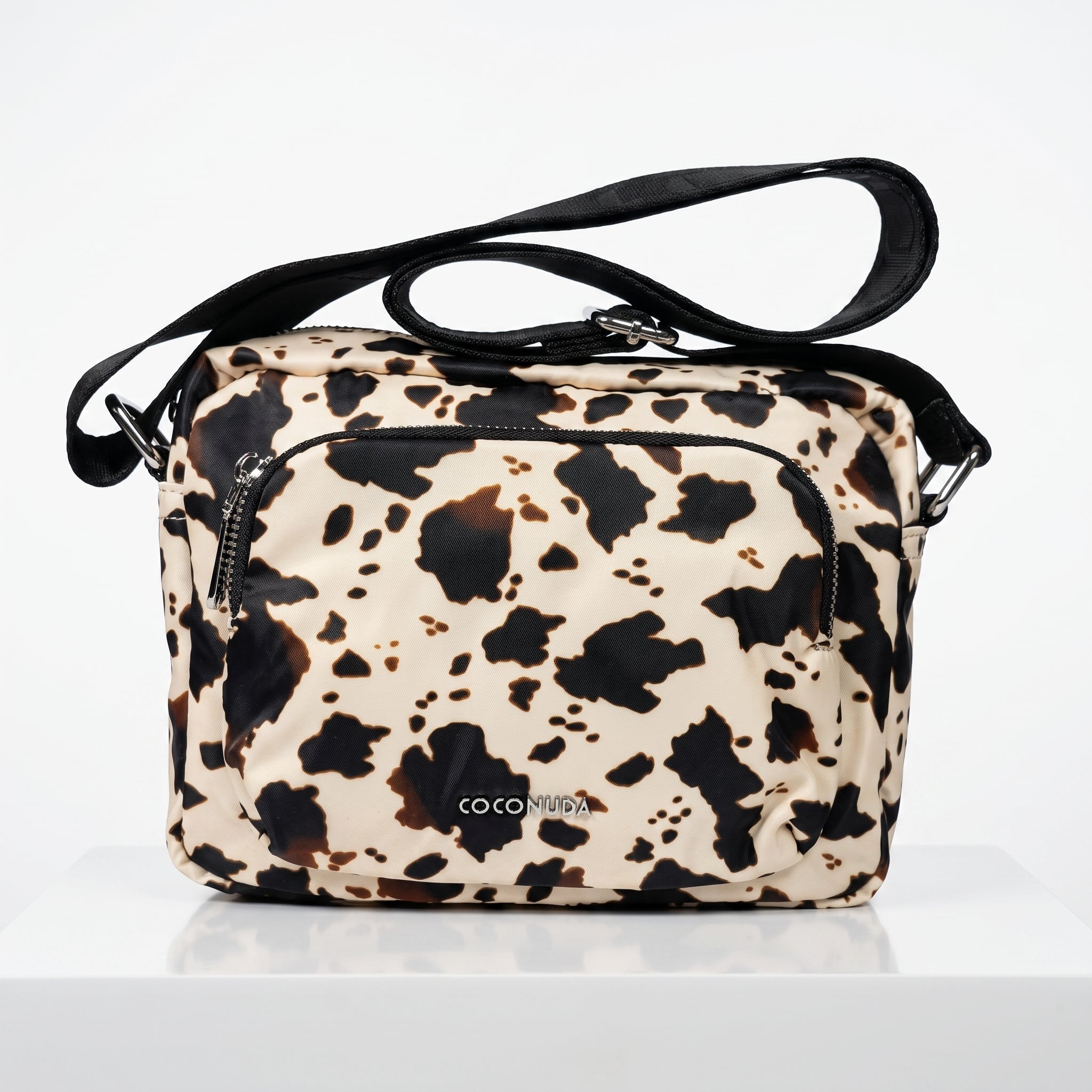 Borsa Coconuda Zebrata in Nylon con Stampa Animalier - Stile Donna Bags