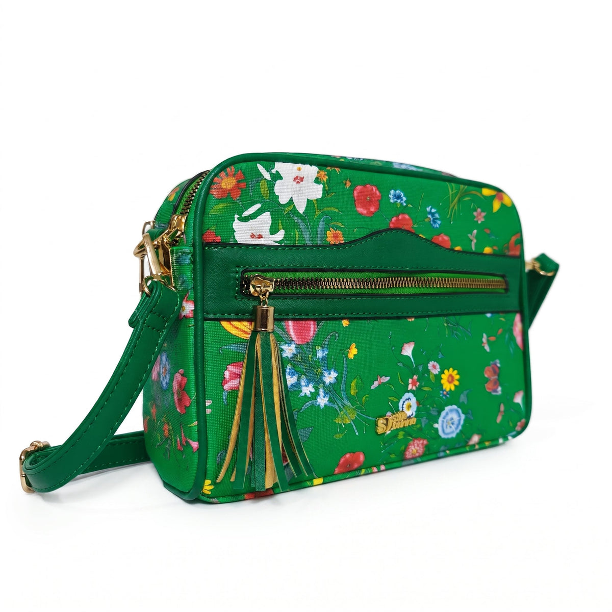 Borsa con Stampa Floreale Verde - Stile Donna - Catania