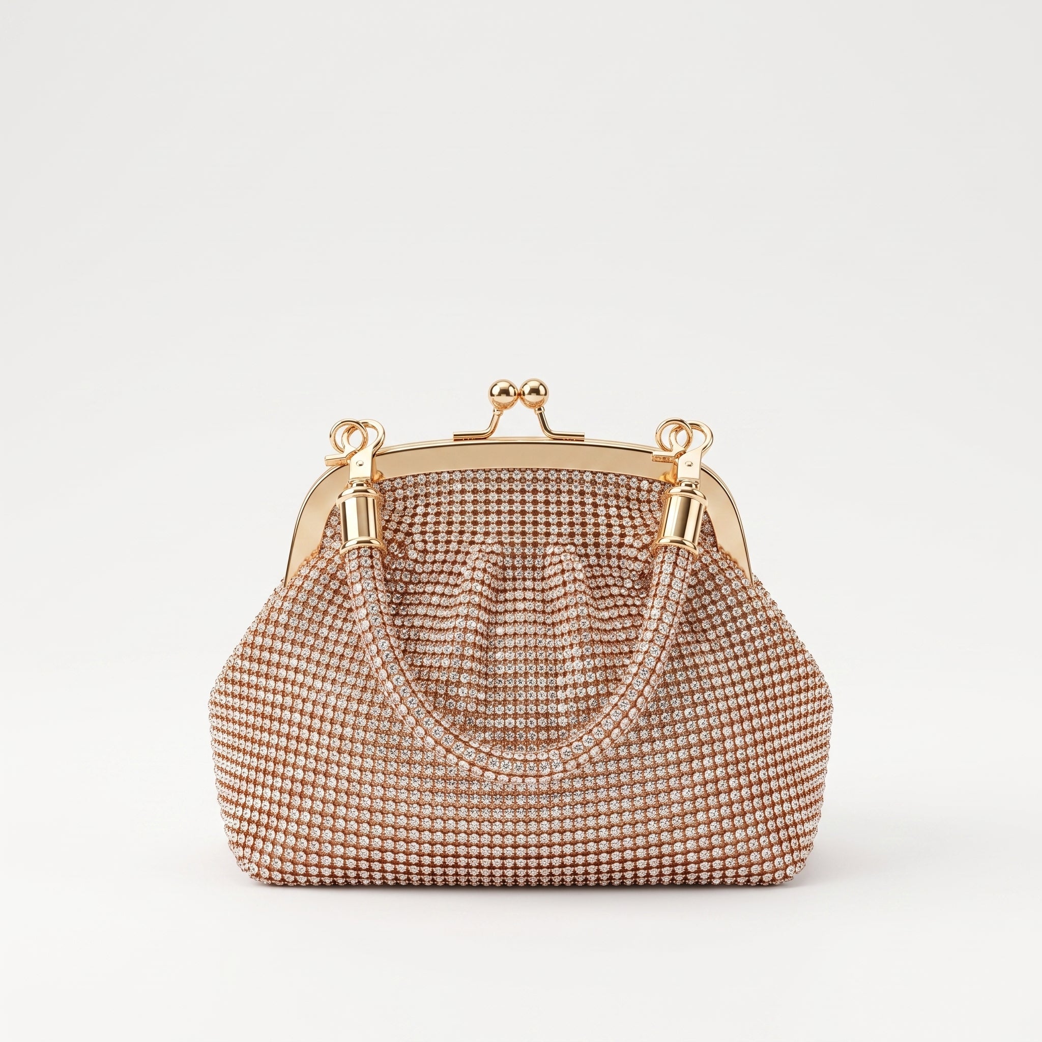 Borsa da Sera in Mesh di Strass Argento - Stile Donna Bags