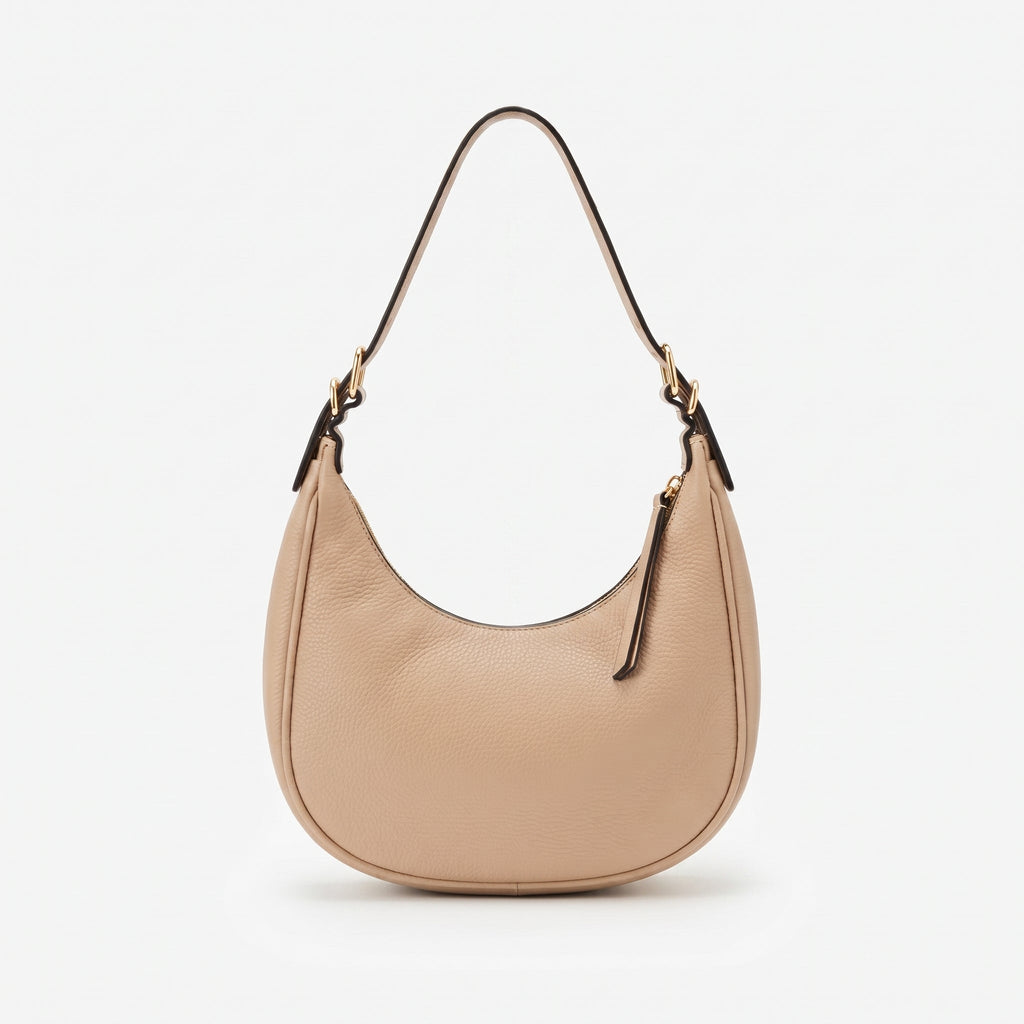 Borsa Hobo in Ecopelle Beige - Stile Donna - Catania