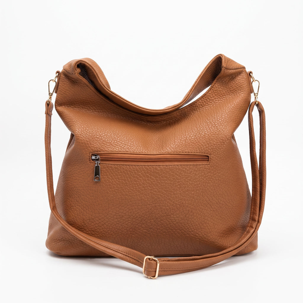 Borsa Hobo in Ecopelle Marrone - Stile Donna - Catania