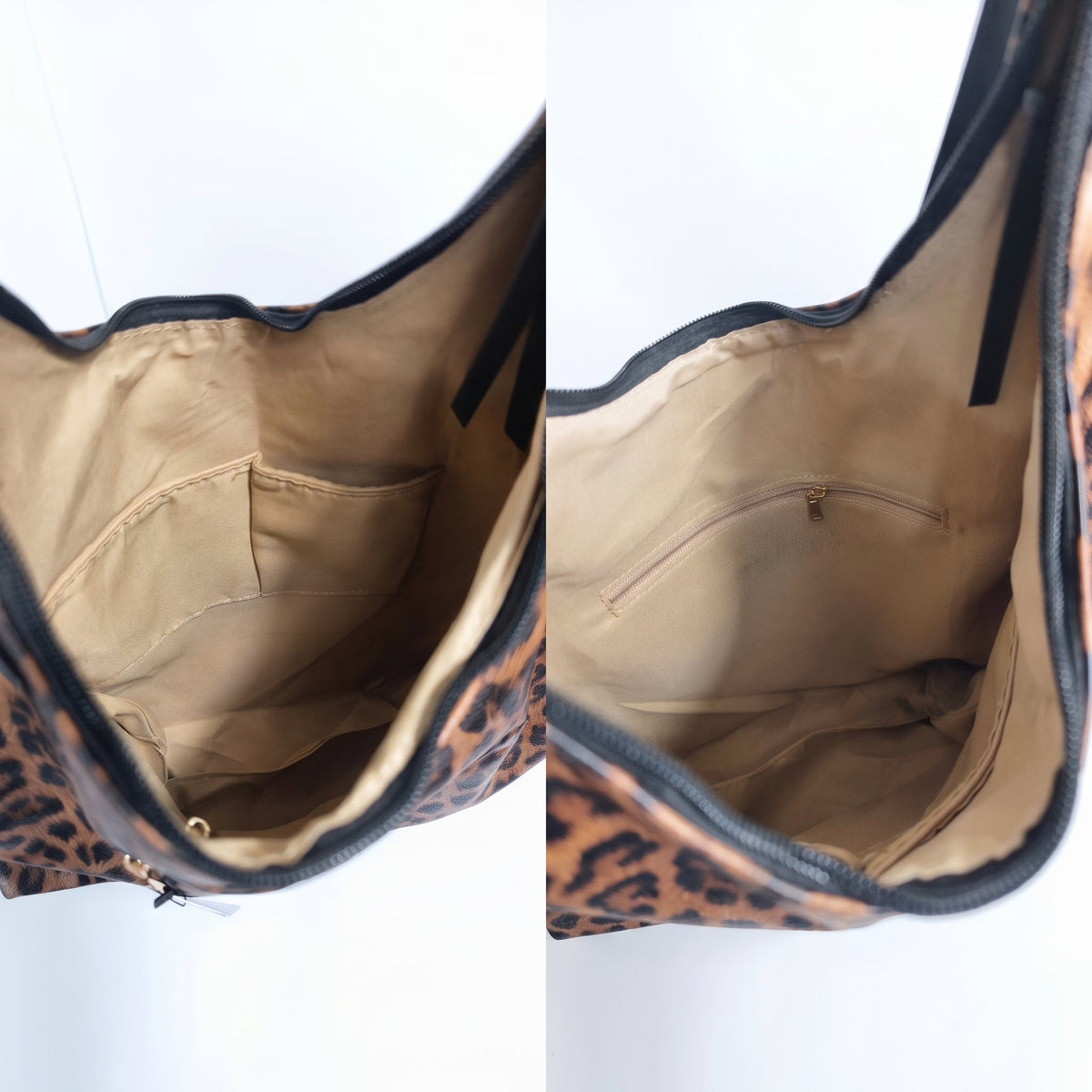 Borsa Hobo Leopardata in Ecopelle - Stile Donna - Catania