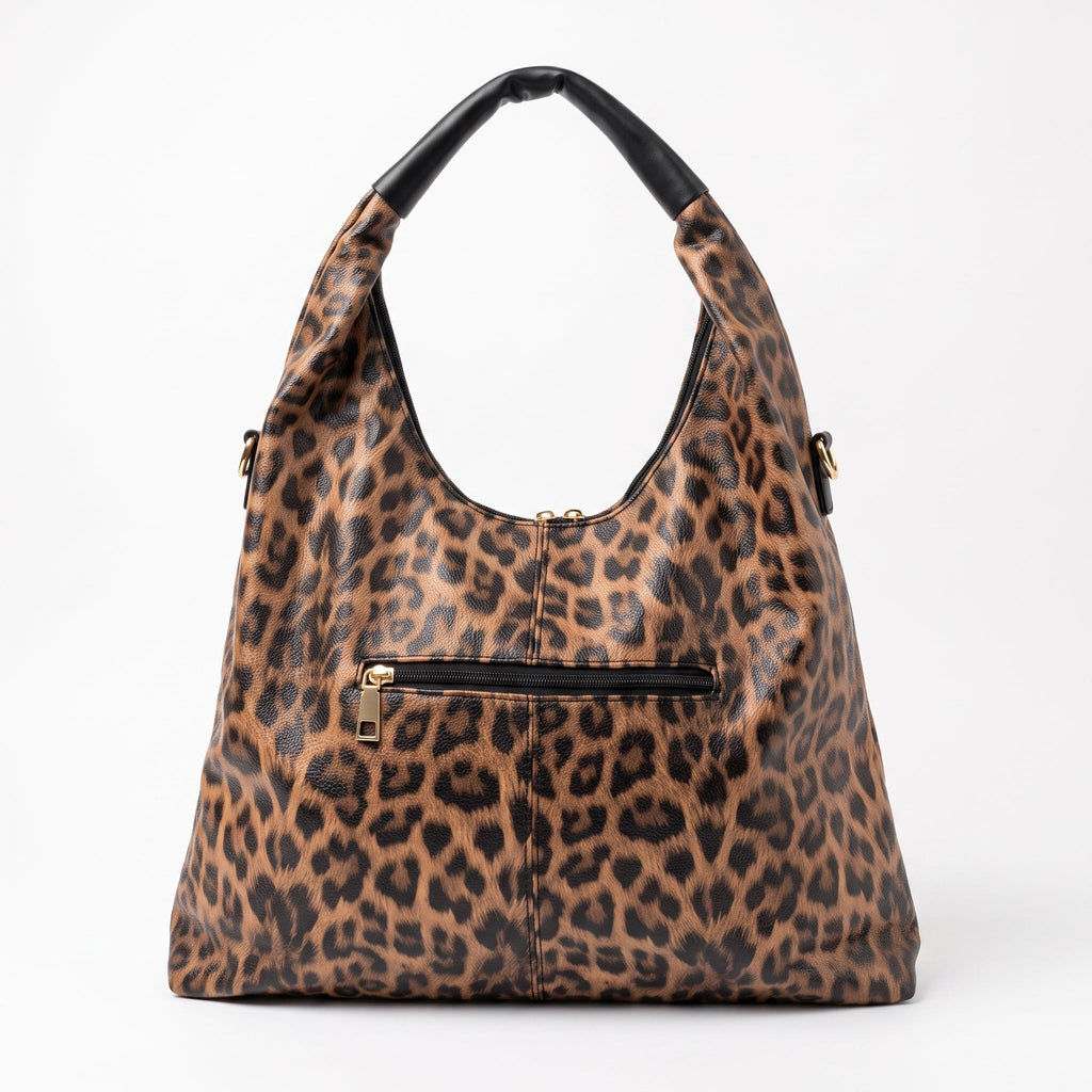 Borsa Hobo Leopardata in Ecopelle - Stile Donna - Catania