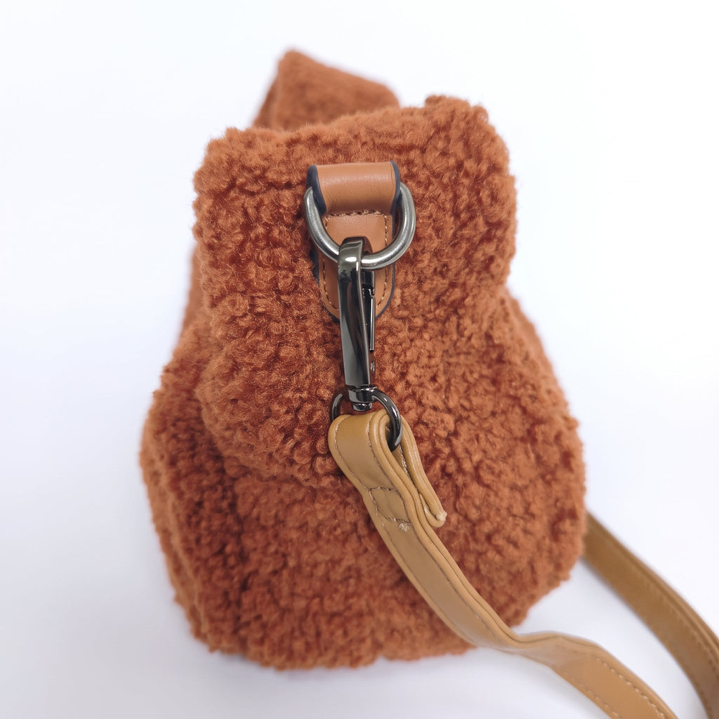 Borsa Hobo Trama Orsacchiotto Marrone - Stile Donna - Catania