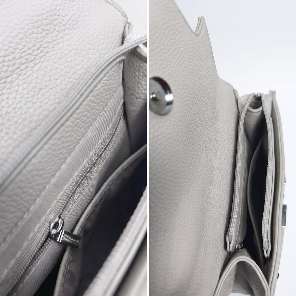 Borsa in Ecopelle Grigio - Stile Donna - Catania