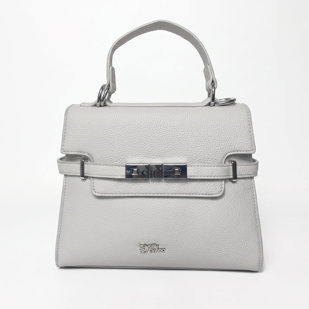 Borsa in Ecopelle Grigio - Stile Donna - Catania