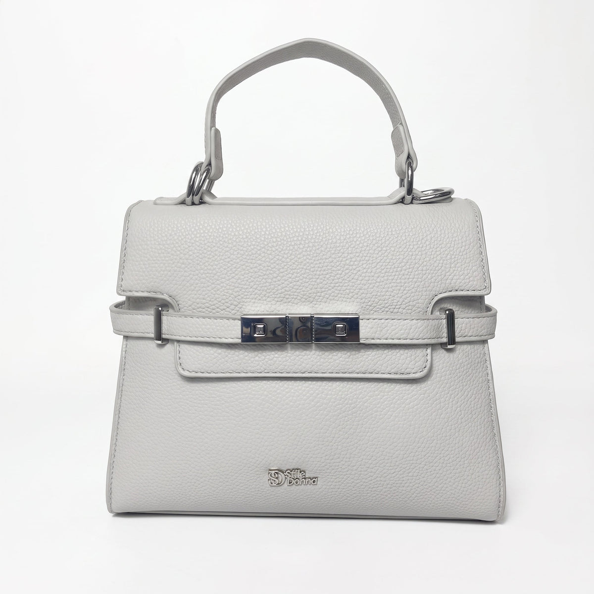 Borsa in Ecopelle Grigio - Stile Donna - Catania
