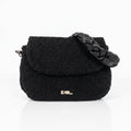 Borsa Nera con Manico Intrecciato - Stile Donna - Catania