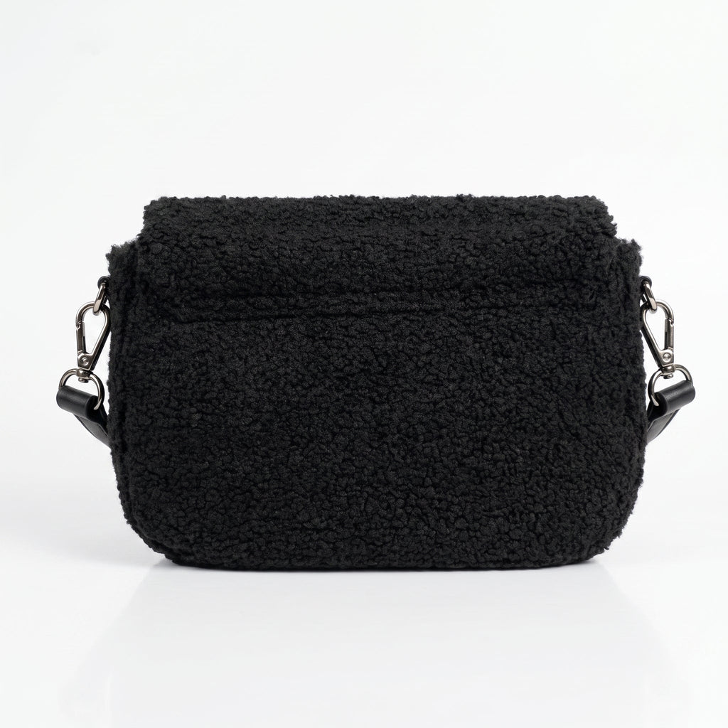 Borsa Nera con Manico Intrecciato - Stile Donna - Catania