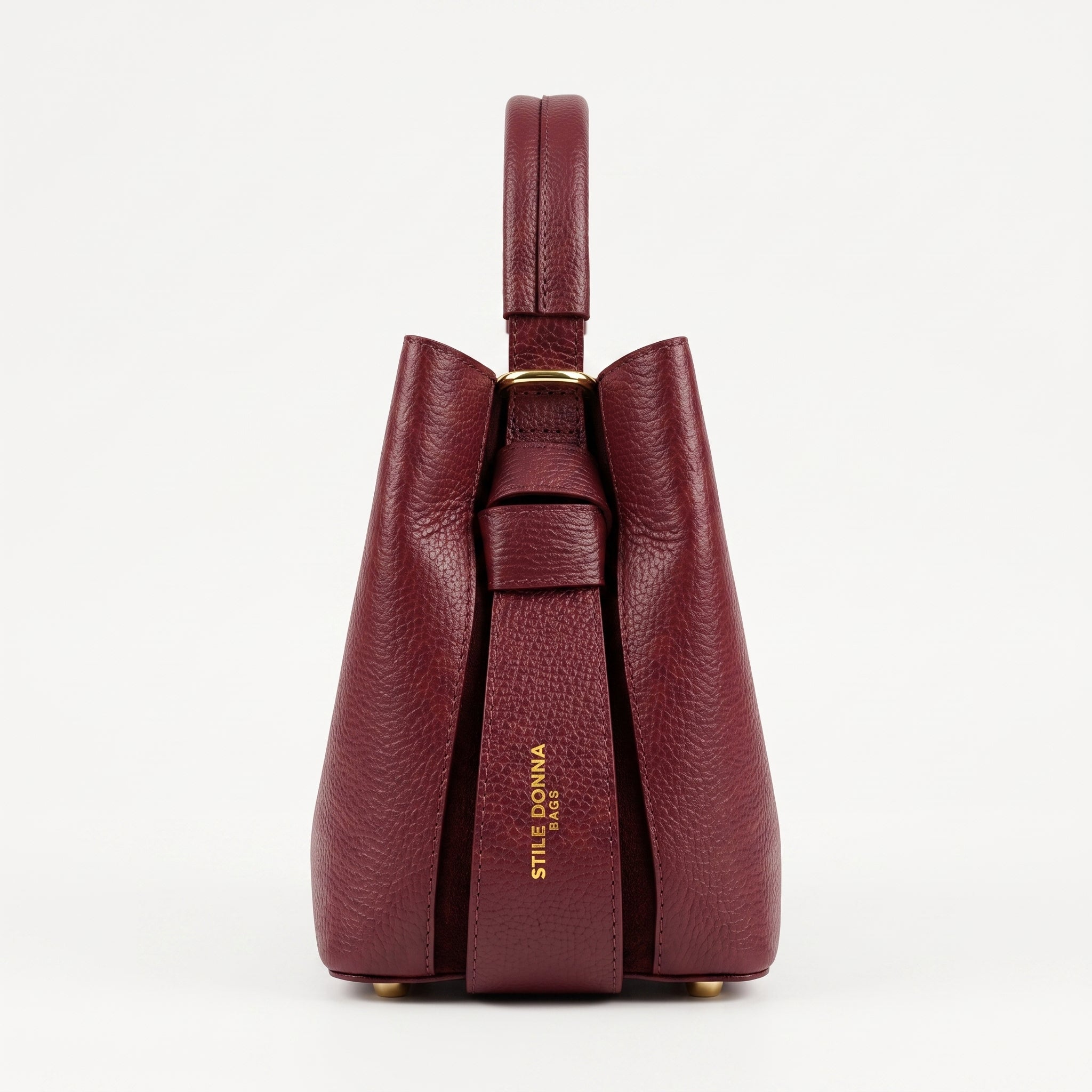 Borsa Secchiello in Vera Pelle per Uso Quotidiano - Stile Donna Bags