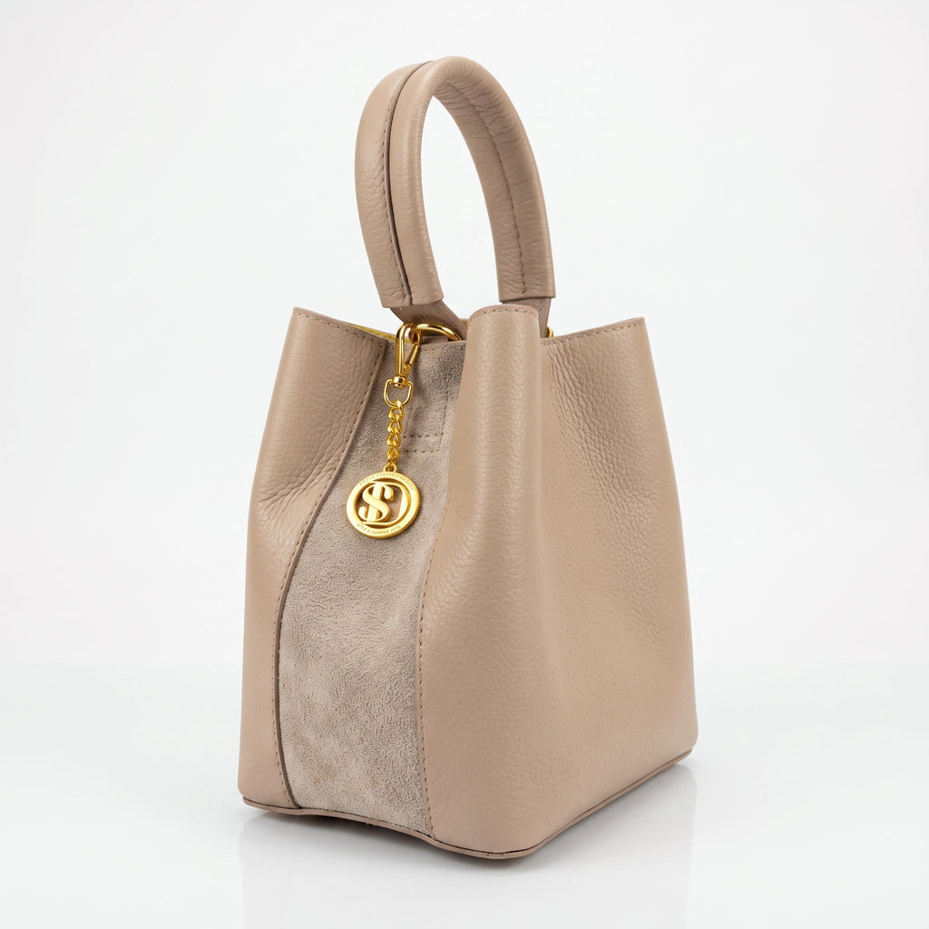 Borsa Secchiello in Vera Pelle per Uso Quotidiano - Stile Donna Bags