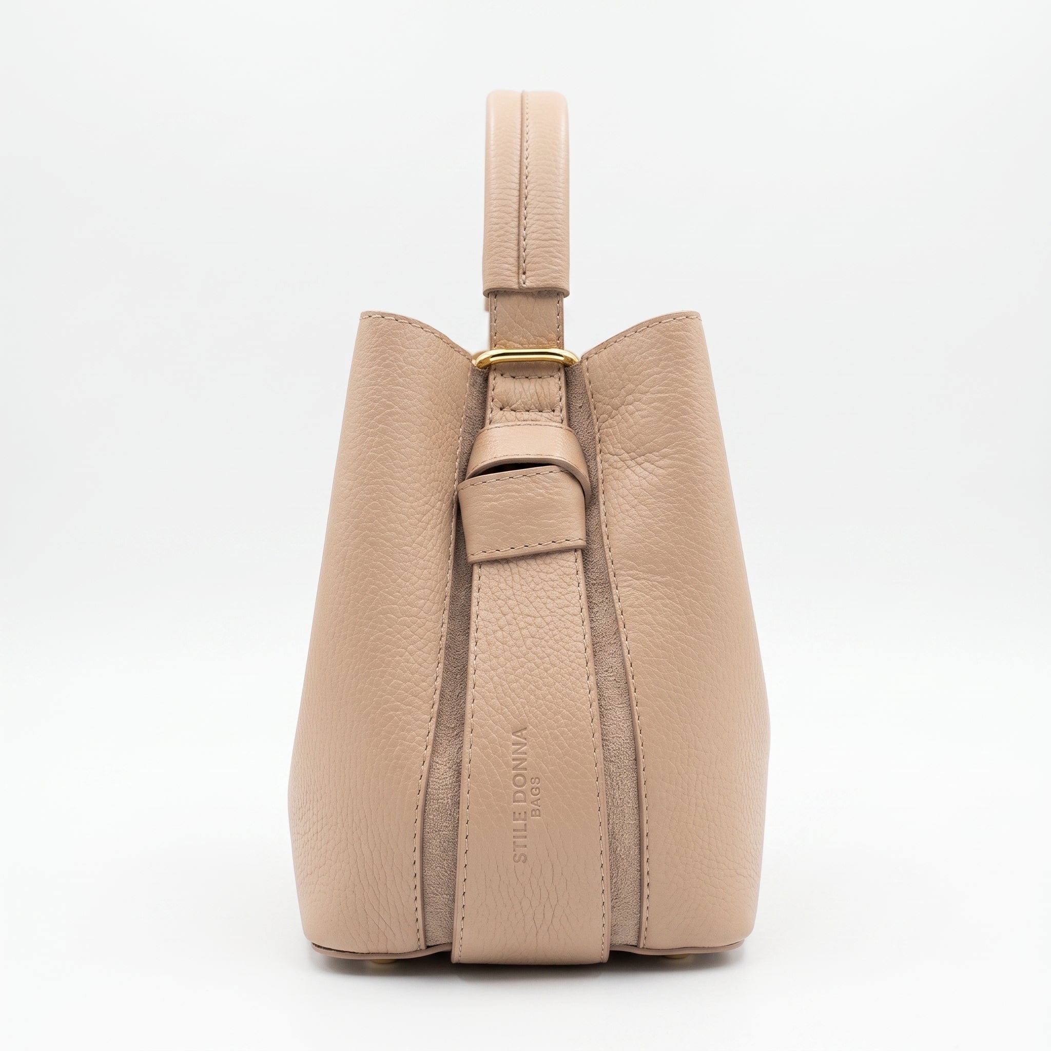 Borsa Secchiello in Vera Pelle per Uso Quotidiano - Stile Donna Bags