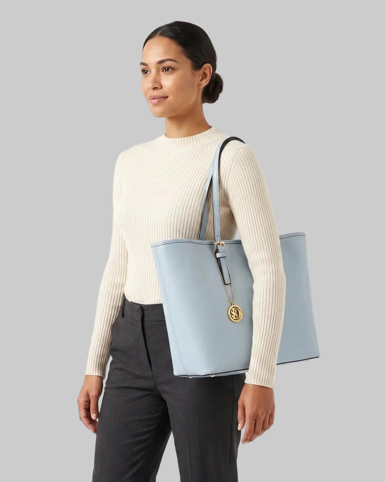 borsa serena shopper in vera pelle