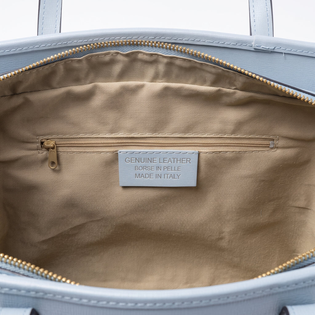 Borsa Serena Shopper in Vera Pelle Saffiano con Tasca Interna – Stile Donna Bags - Stile Donna Bags