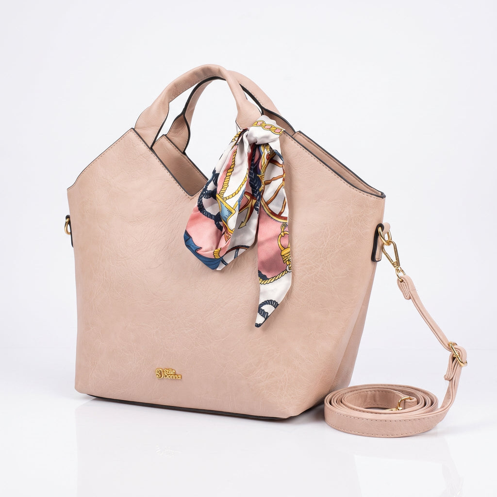 Borsa Tote in Ecopelle Rosa - Stile Donna - Catania