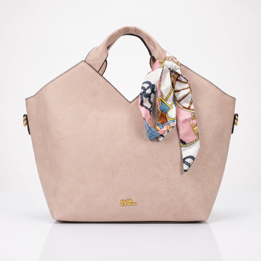 Borsa Tote in Ecopelle Rosa - Stile Donna - Catania