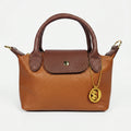 Venis Mini Borsa a Mano Bicolore in Vera Pelle con Patta e Ciondolo SD - Stile Donna Bags