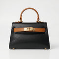 Mini Beky Borsa a Mano con Design Mix di Colori in Vera Pelle - Made in Italy - Stile Donna Bags