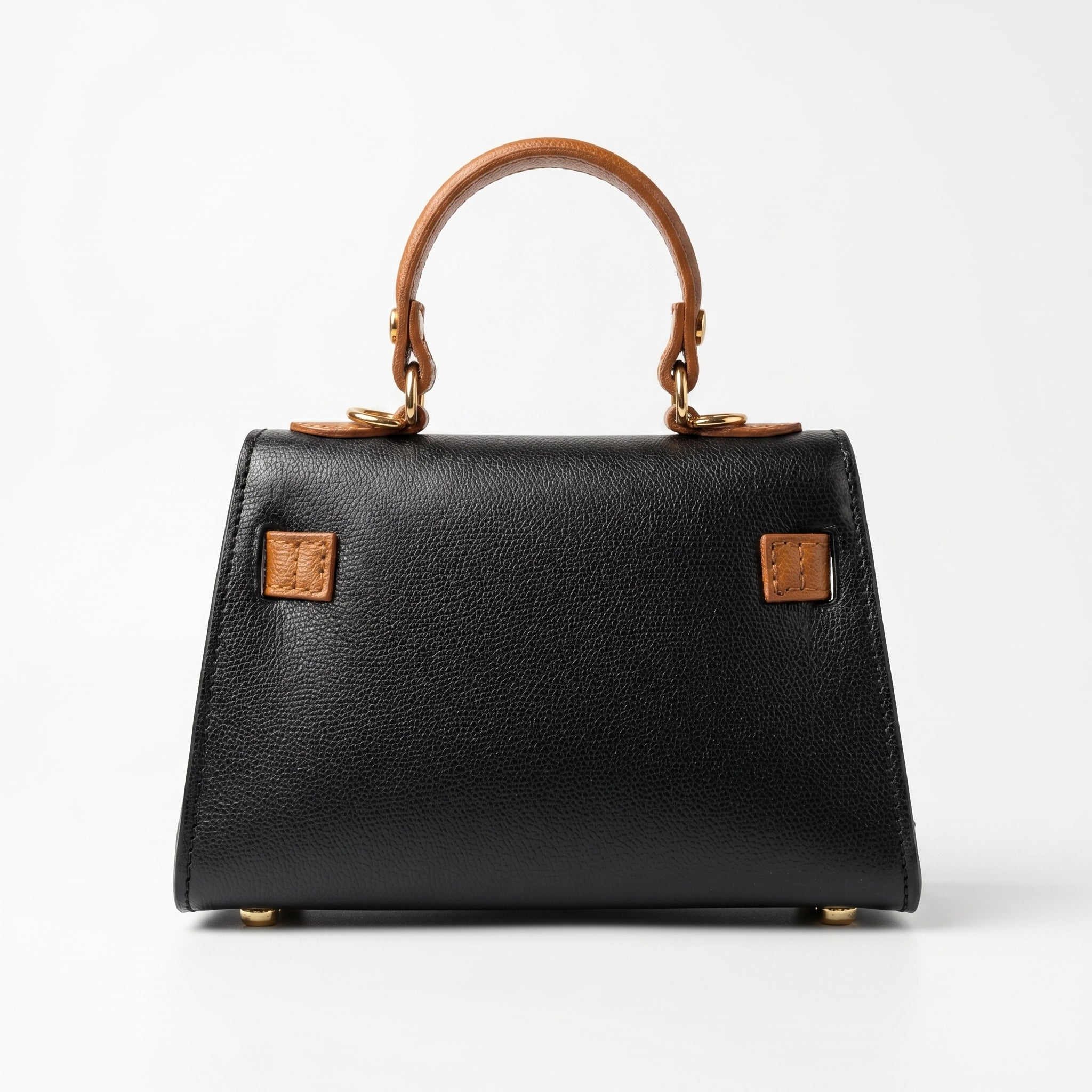 Mini Beky Borsa a Mano con Design Mix di Colori in Vera Pelle - Made in Italy - Stile Donna Bags