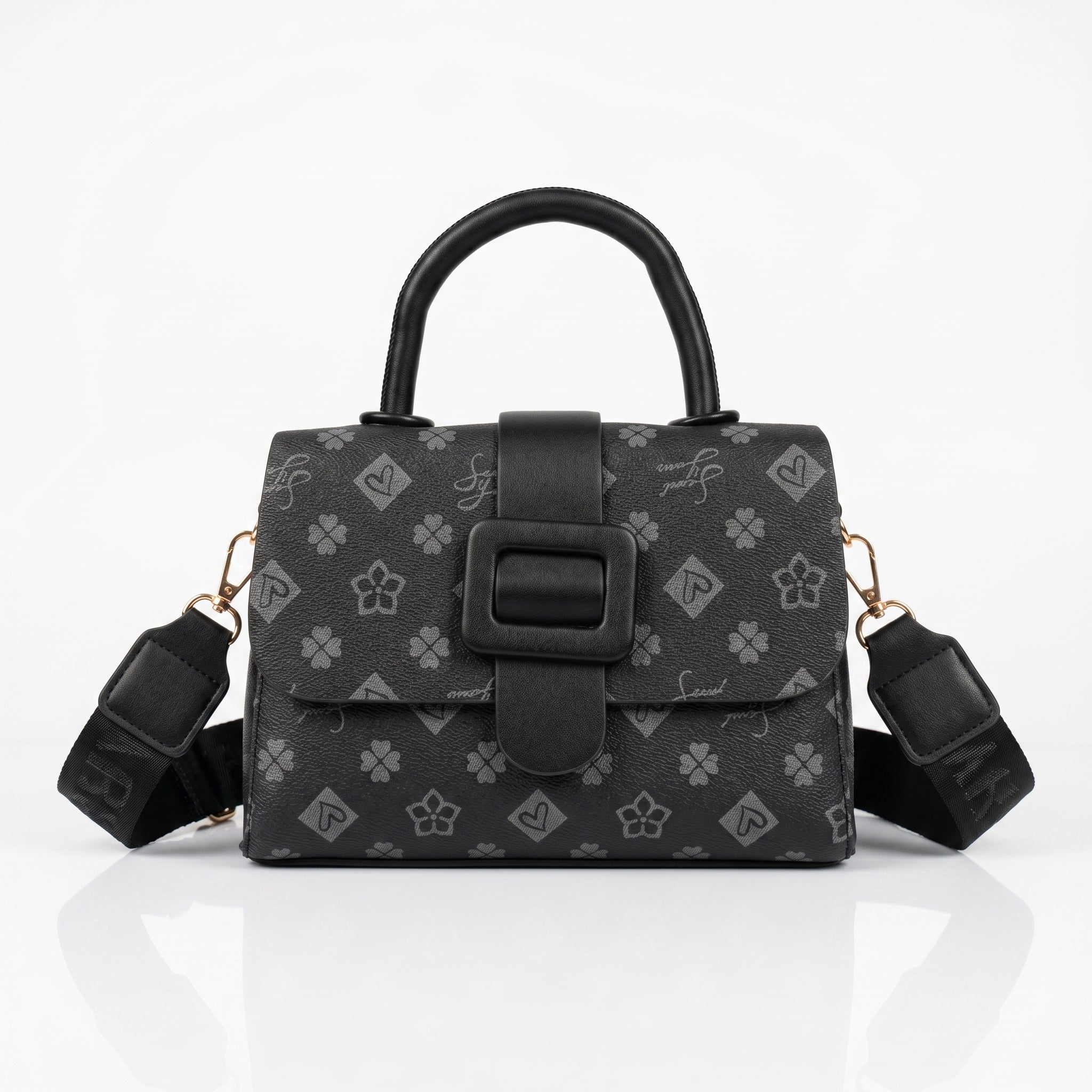 Sweet Years Mini Borsa a Tracolla in Ecopelle con Stampa Floreale - Stile Donna Bags
