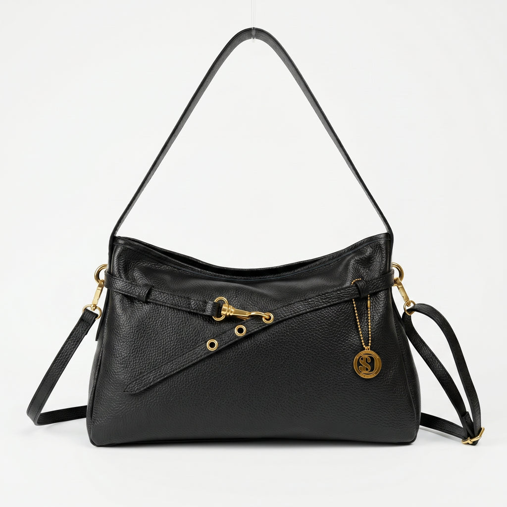 Allicia Borsa a Tracolla in Vera Pelle Made in Italy - Stile Donna Bags