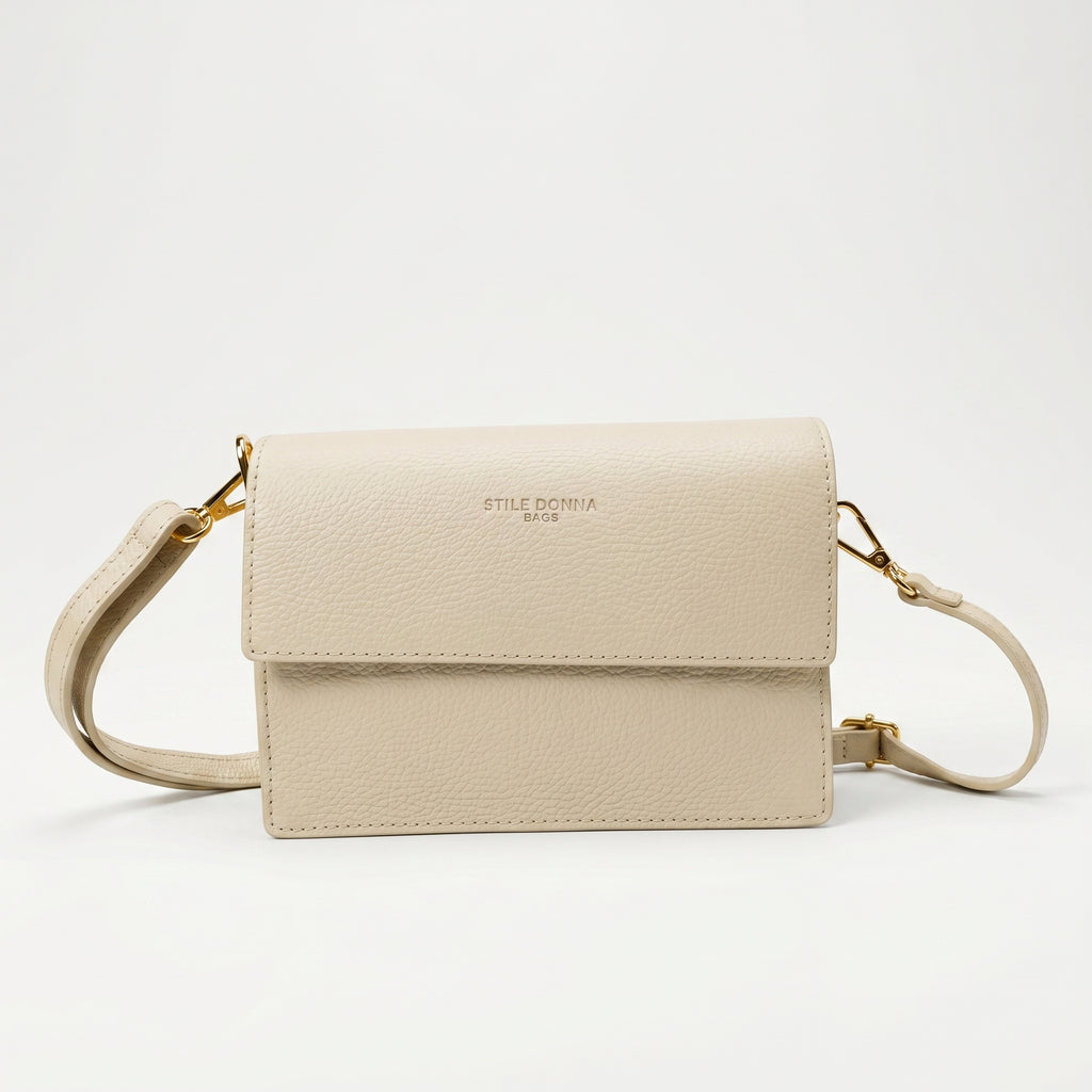 Luxe Borsa a Tracolla in Vera Pelle con Chiusura Magnetica - Stile Donna Bags