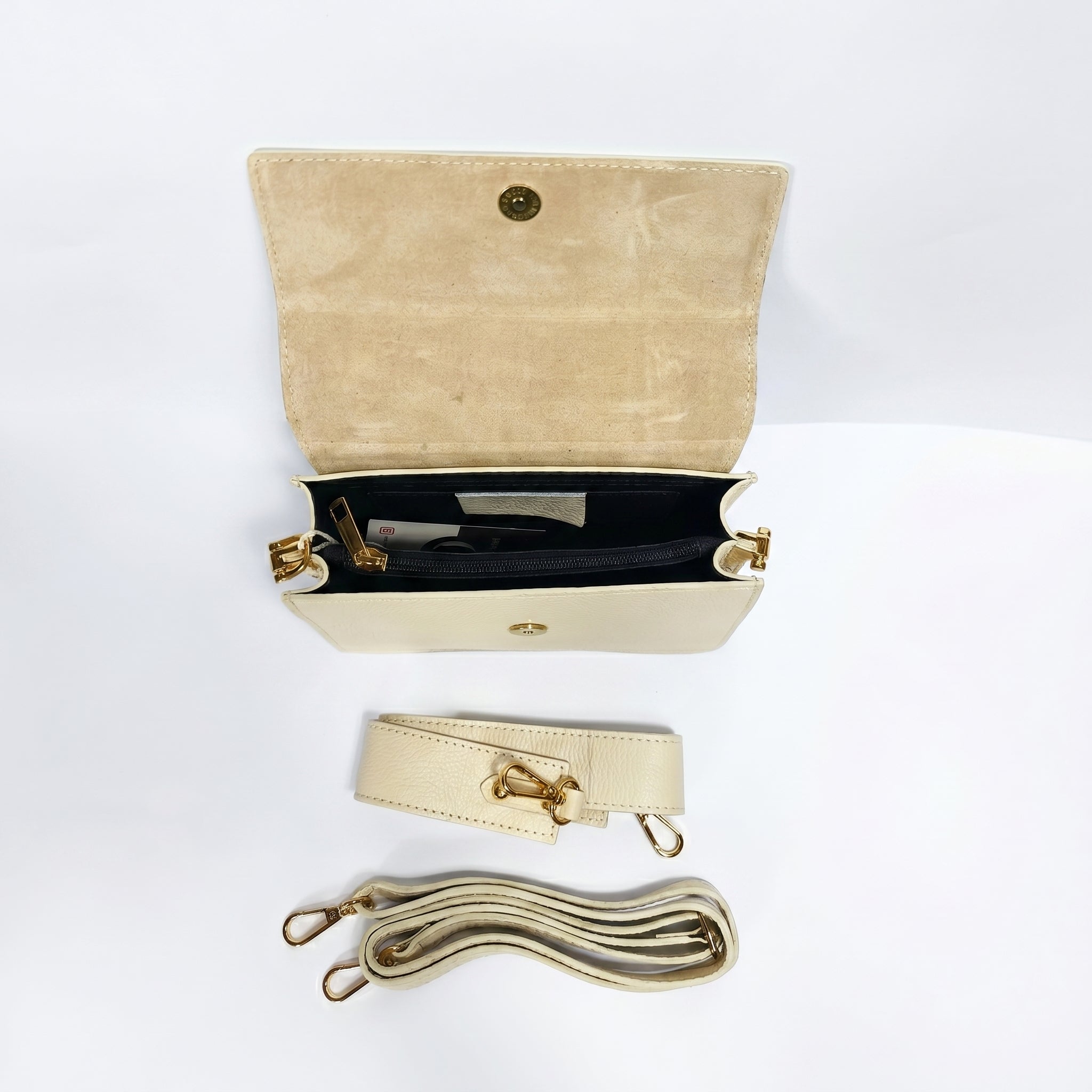 Luxe Borsa a Tracolla in Vera Pelle con Chiusura Magnetica - Stile Donna Bags