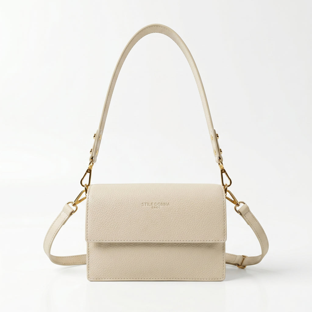 Luxe Borsa a Tracolla in Vera Pelle con Chiusura Magnetica - Stile Donna Bags