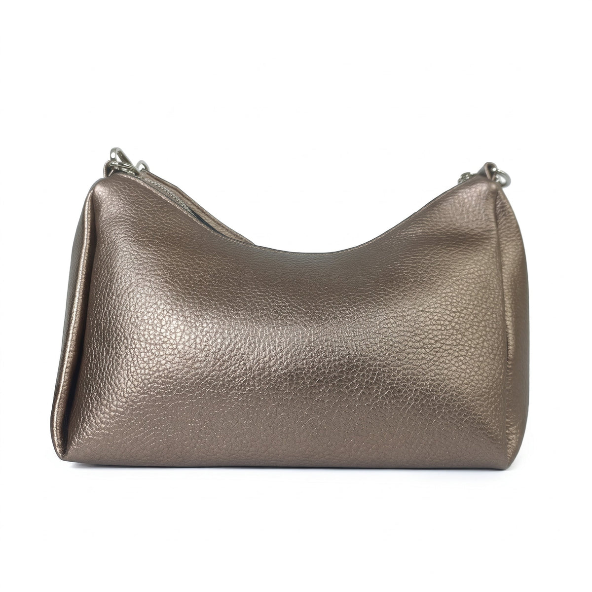 Coconuda Borsa in Ecopelle Rosa Oro Metallizzato con Perline - Stile Donna - Catania