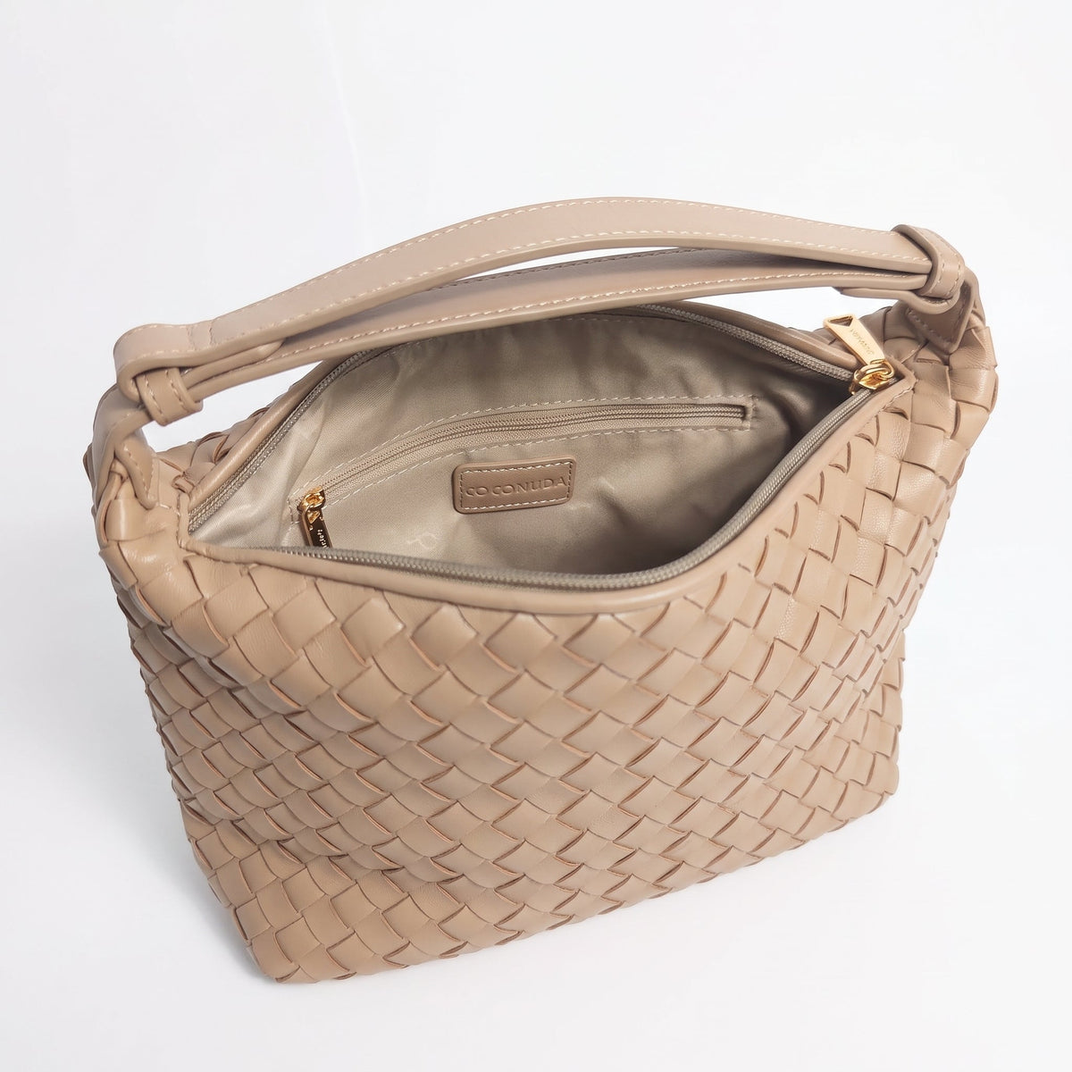 Coconuda Borsa Intrecciata in Ecopelle con Manico - Stile Donna - Catania