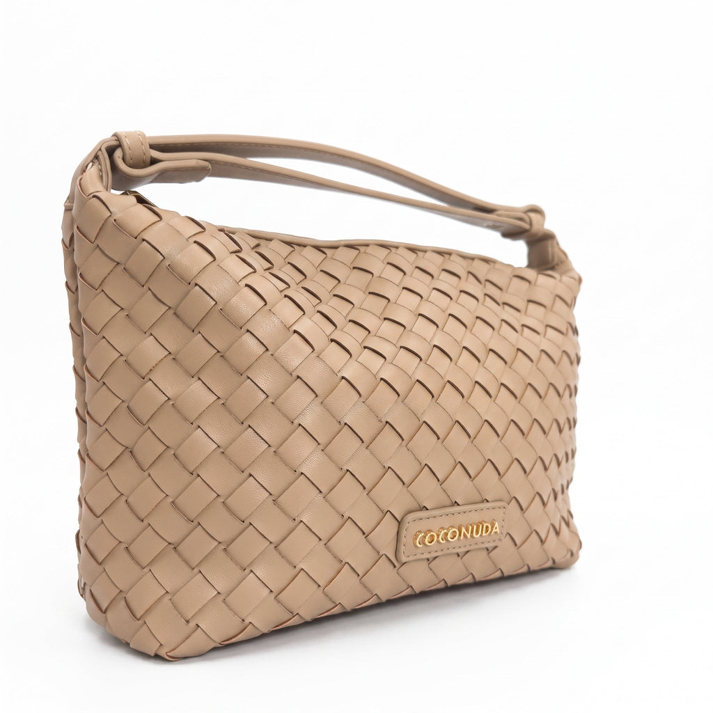 Coconuda Borsa Intrecciata in Ecopelle con Manico - Stile Donna - Catania
