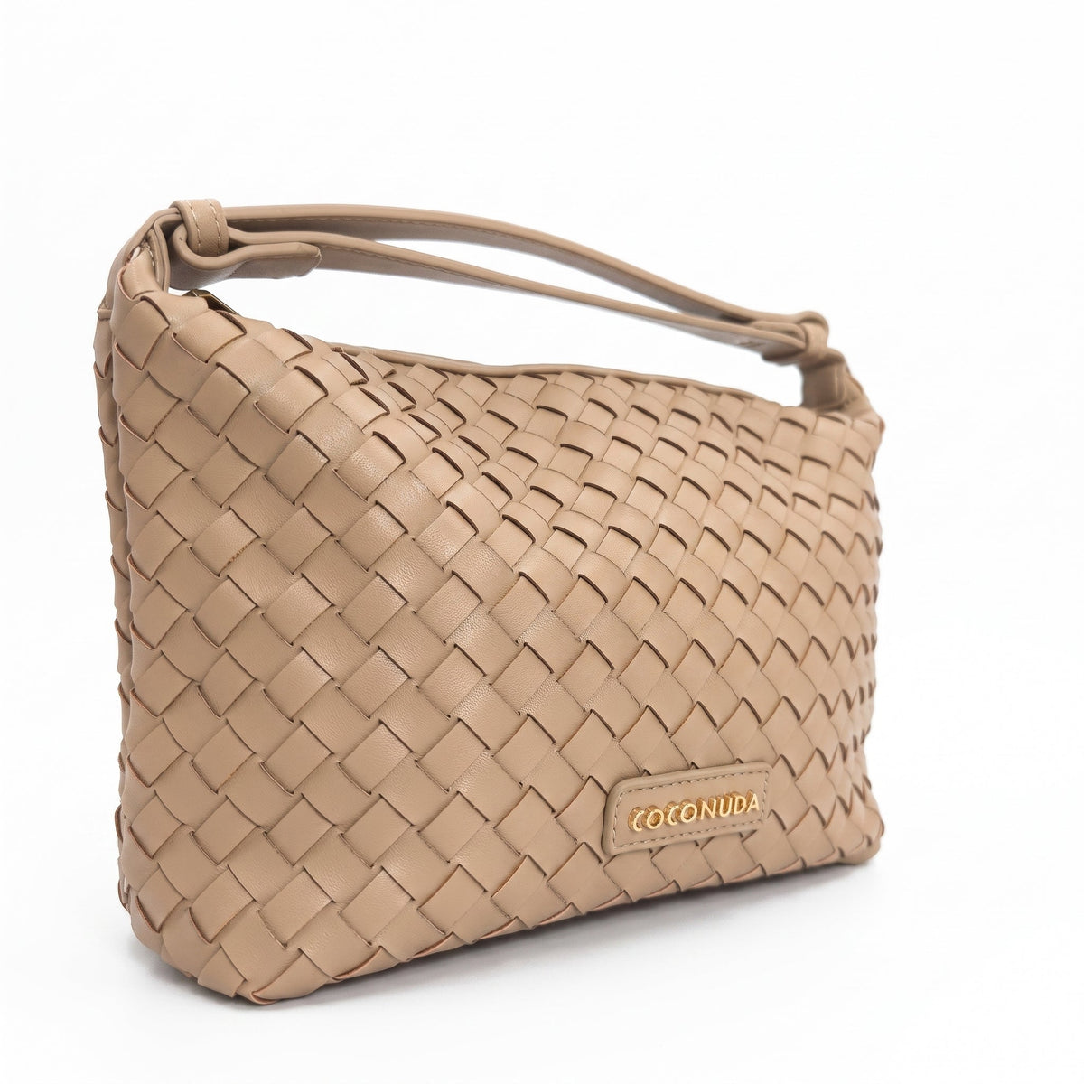 Coconuda Borsa Intrecciata in Ecopelle con Manico - Stile Donna - Catania