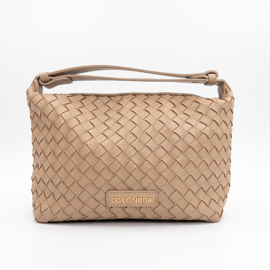 Coconuda Borsa Intrecciata in Ecopelle con Manico - Stile Donna - Catania