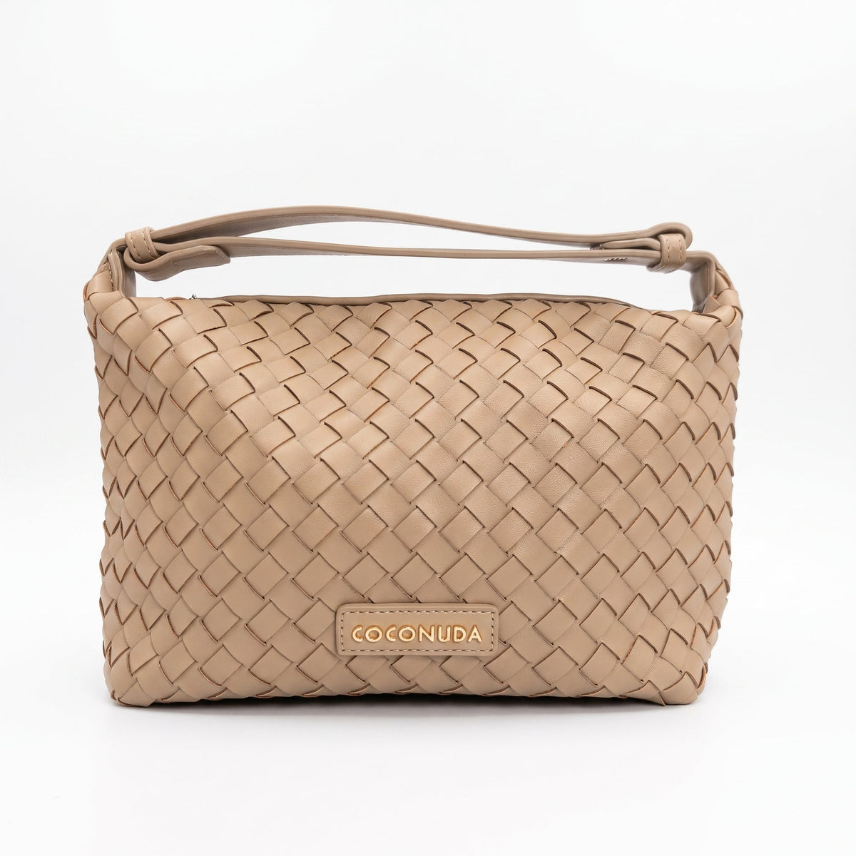 Coconuda Borsa Intrecciata in Ecopelle con Manico - Stile Donna - Catania