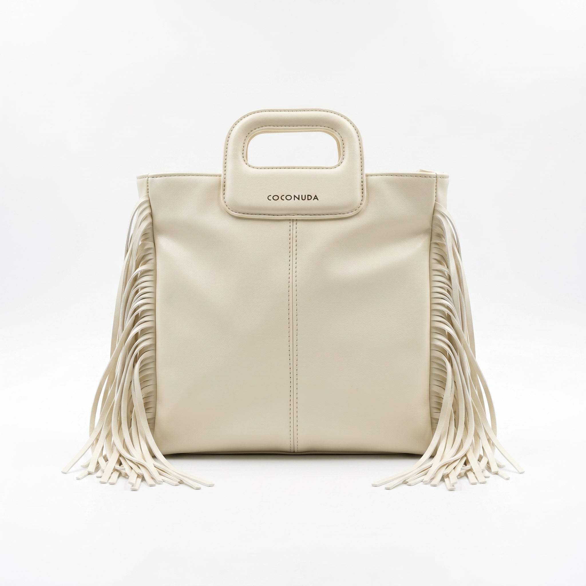 Coconuda Borsa Tote con Frange – Manico Strutturato e Tracolla Removibile - Stile Donna Bags