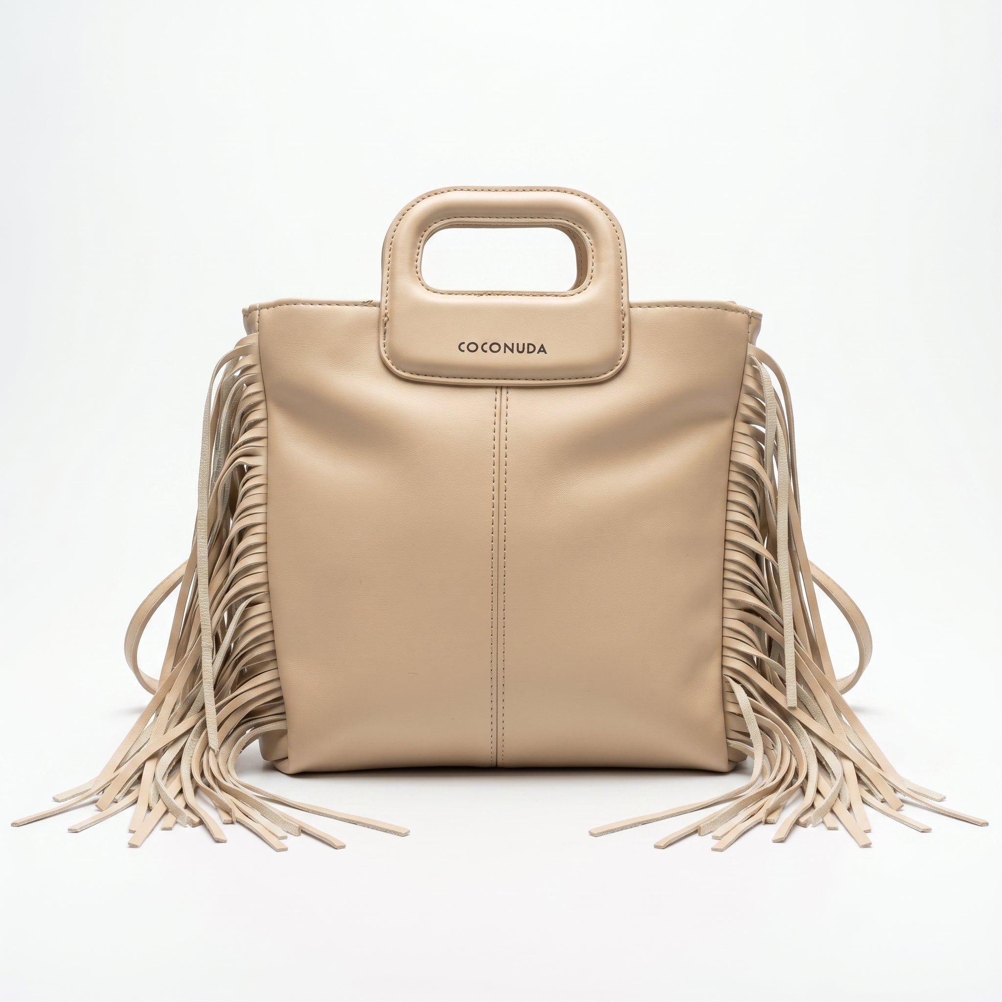 Coconuda Borsa Tote con Frange – Manico Strutturato e Tracolla Removibile - Stile Donna Bags