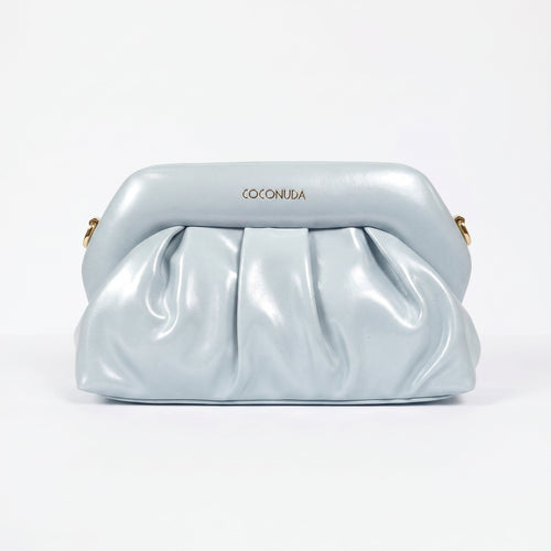 Coconuda Pochette Drappeggiata con Chiusura a Clip - Stile Donna Bags