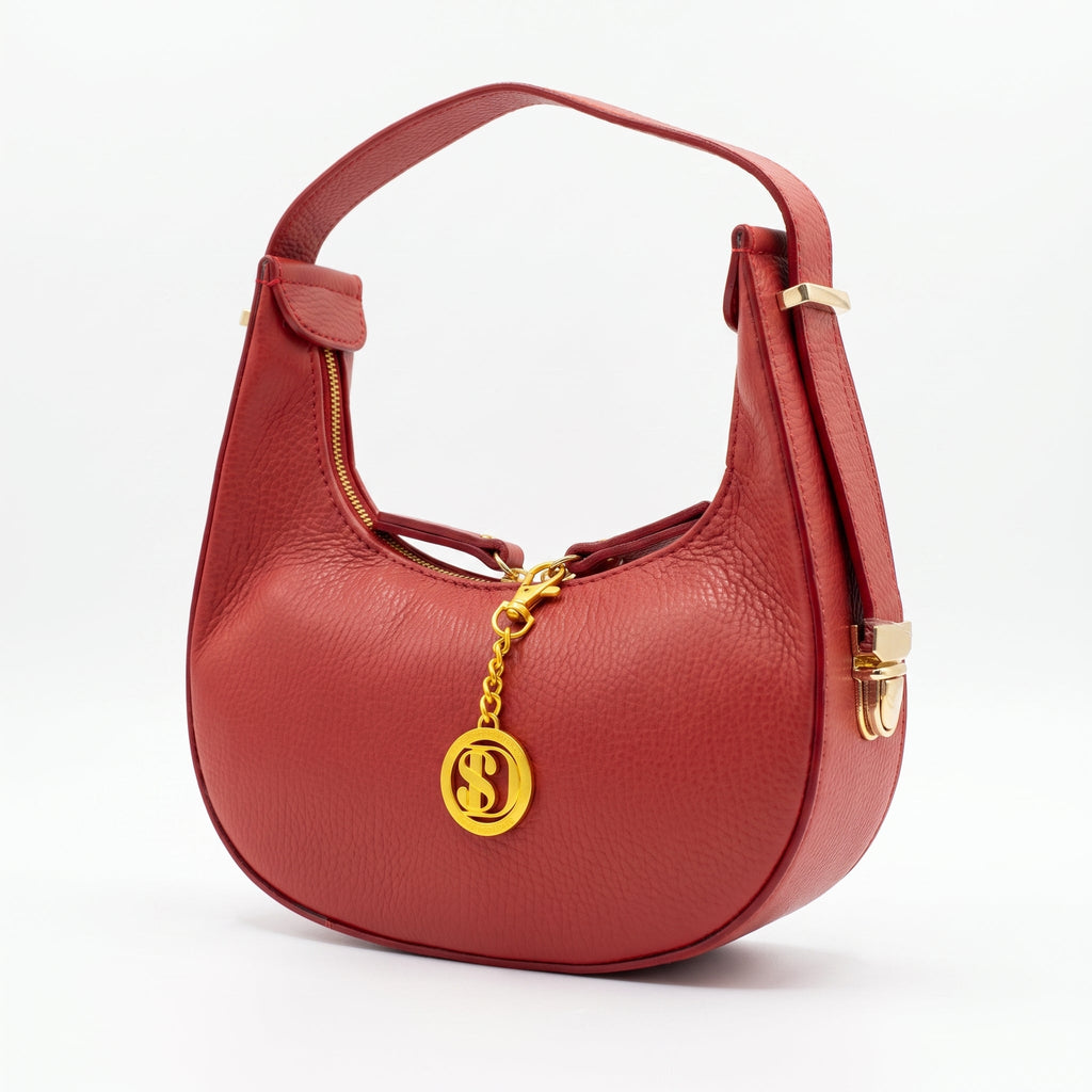 Elite Borsa Hobo in Vera Pelle Prodotta in Italia - Stile Donna Bags