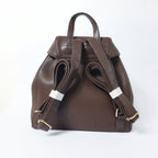 Enrico Coveri Zaino in Ecopelle Marrone con Finiture Dorate - Stile Donna - Catania