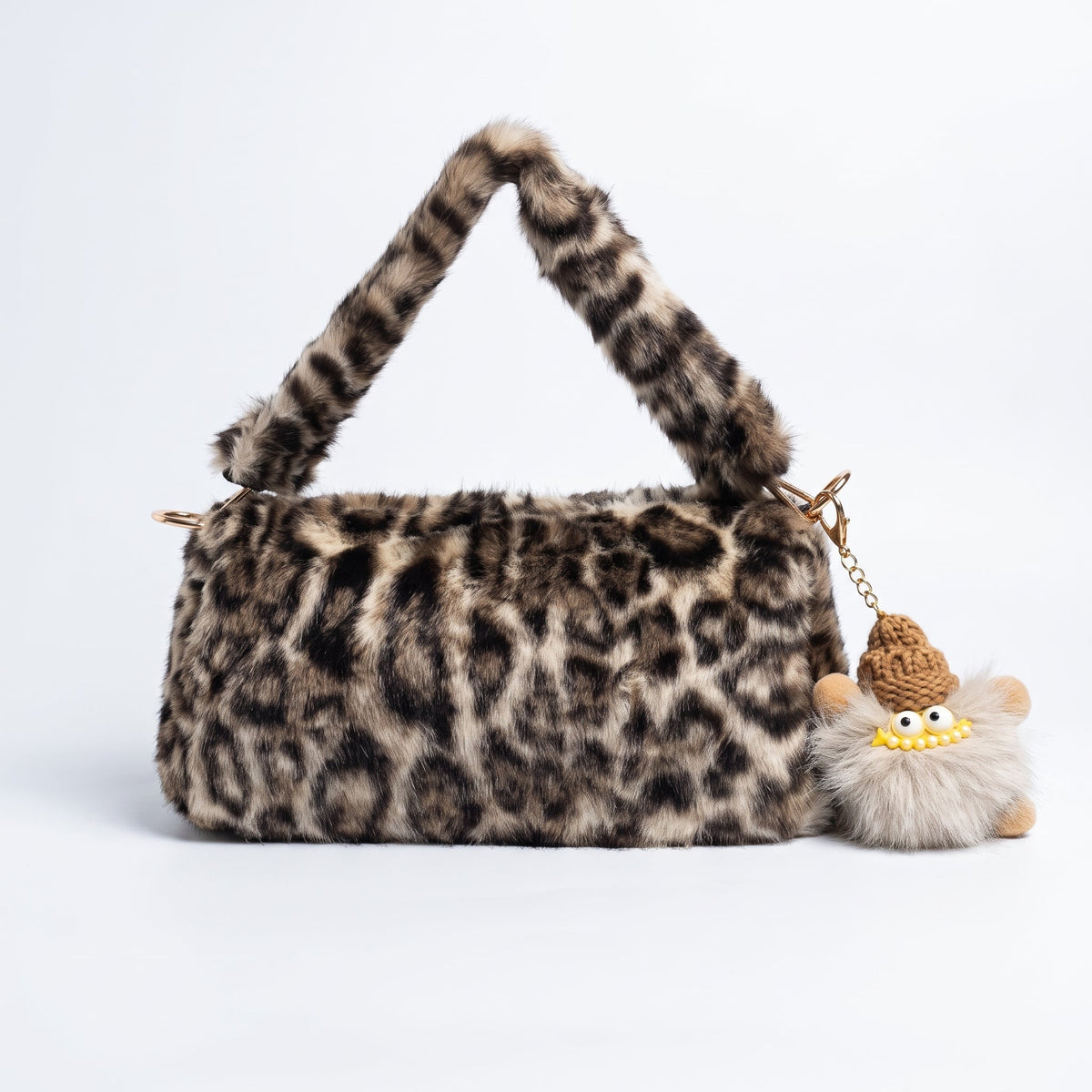 Gemma borsa pelosa maculata a spalla con tracolla regolabile - Stile Donna - Catania